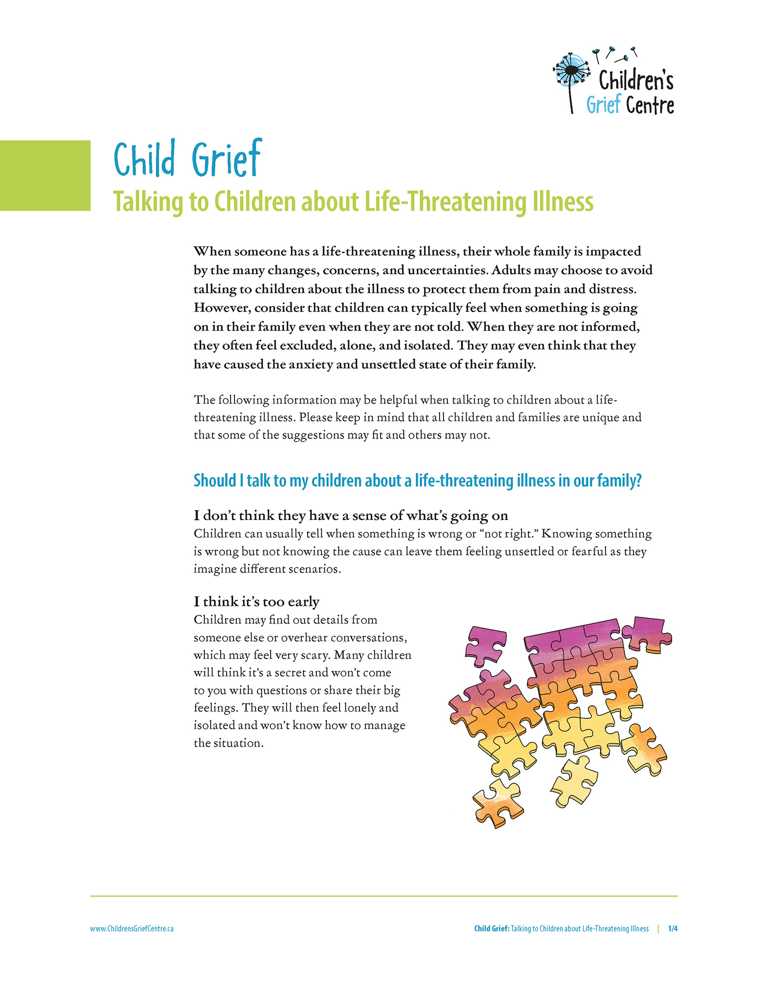 2021 CGC Child Grief and Life-Threatening Illness